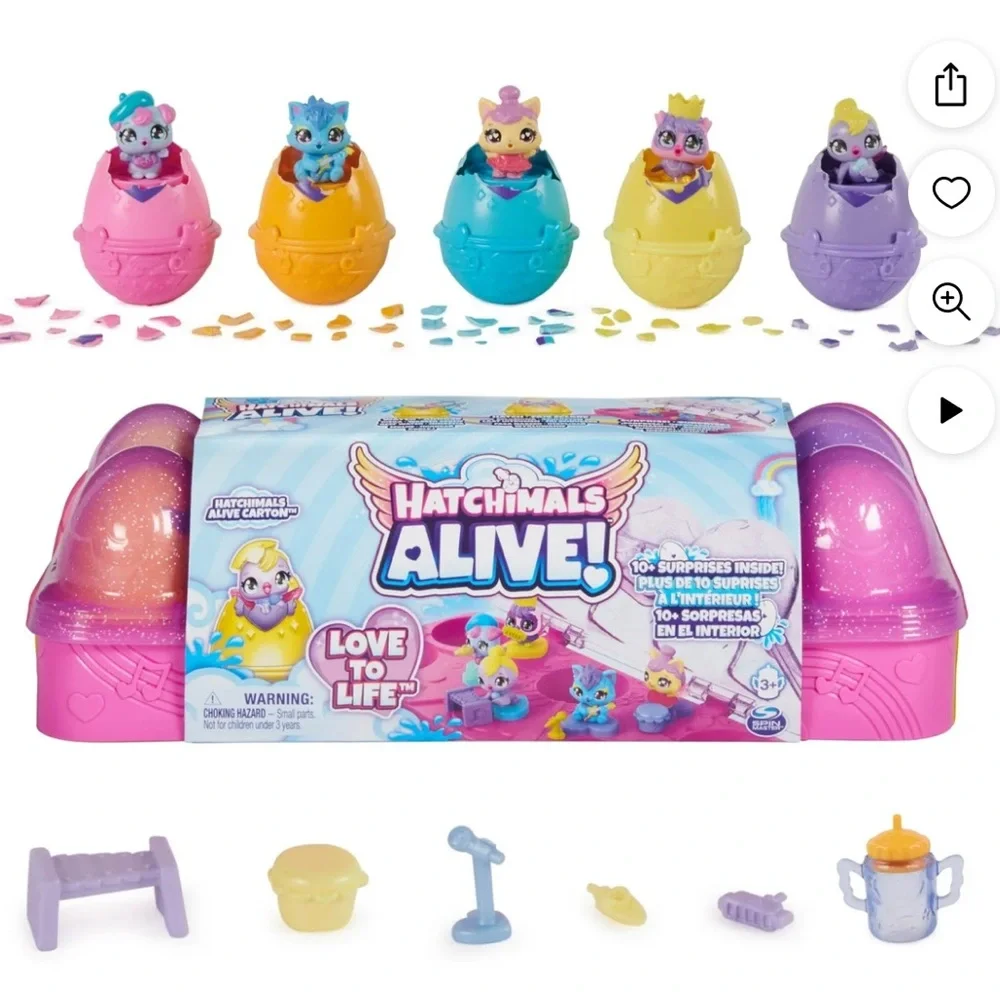 Hatchimals ALIVE, 12 Pack Egg Carton NEW 10+ Surprises - Picture 10 of 11